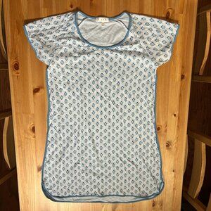 LAKE Pima Nightgown in Polar Posy, size small